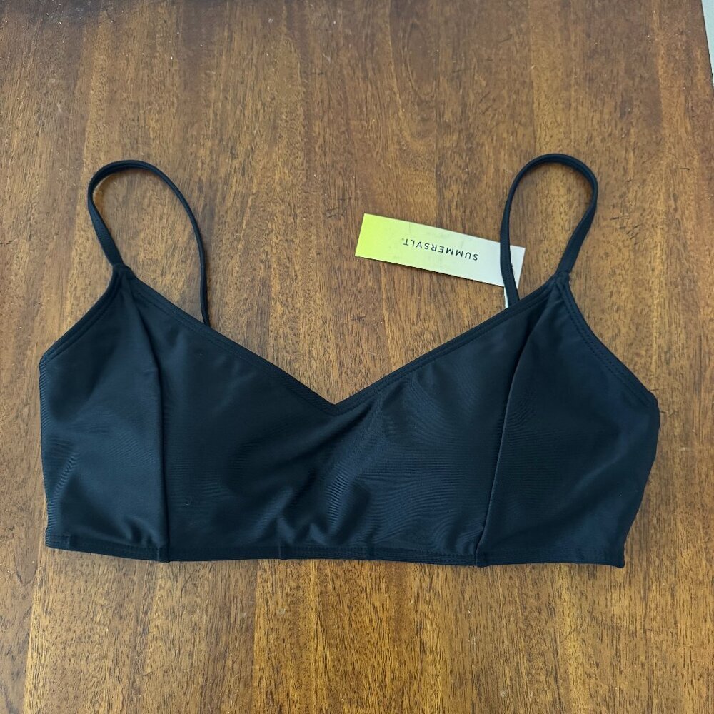 Summersalt Wanderlust Bikini Top black